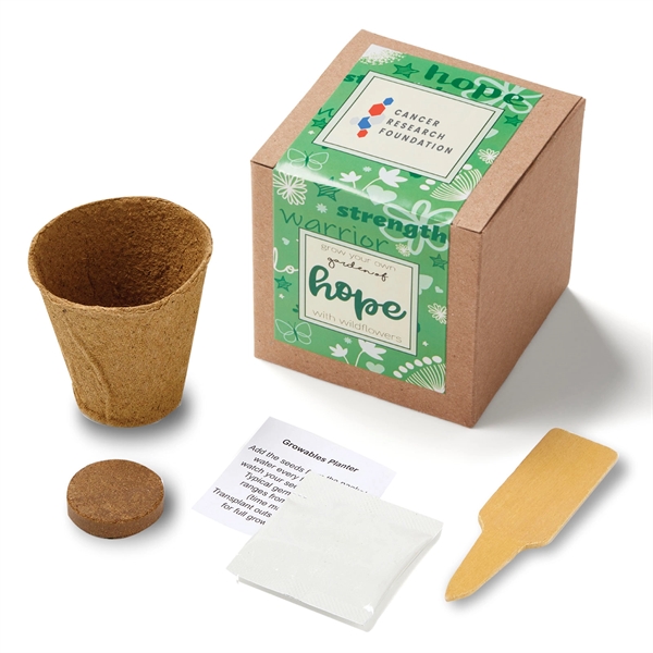 Green Garden of Hope Seed Planter Kit in Kraft Box