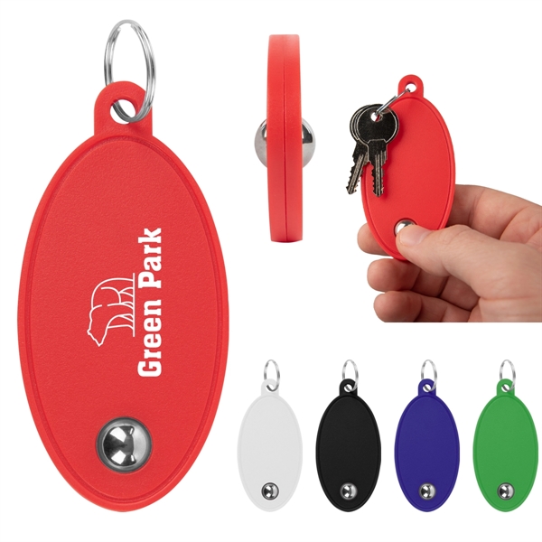 colorful branded fidget keychain
