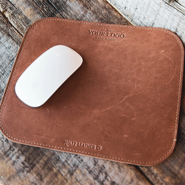 The Architect Custom Leather Mouse Pad