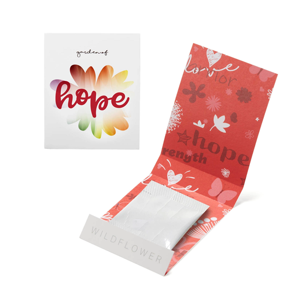 Red Garden of Hope Seed Matchbook