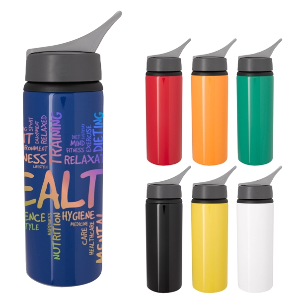 25 Oz. Full Color Tario Aluminum Bike Bottle