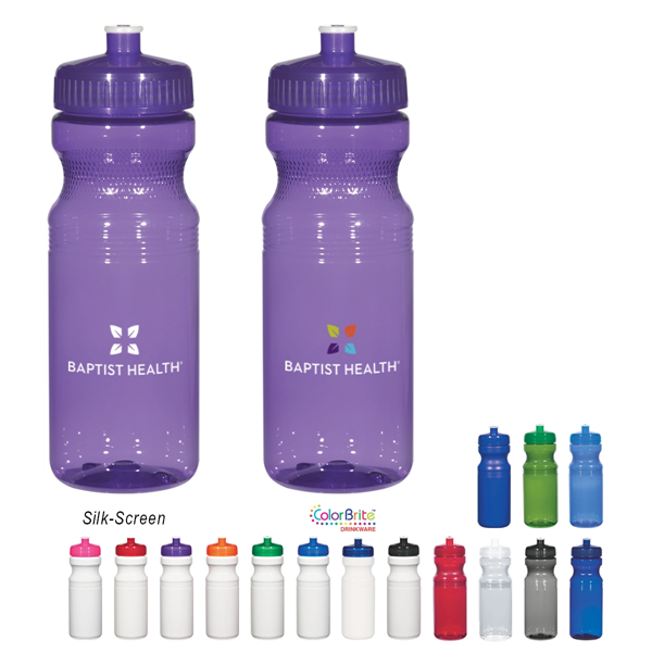 24 Oz. Poly-Clear Fitness Bottle