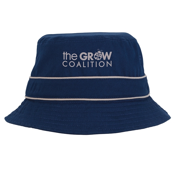 Cotton Bucket Hat with Trim