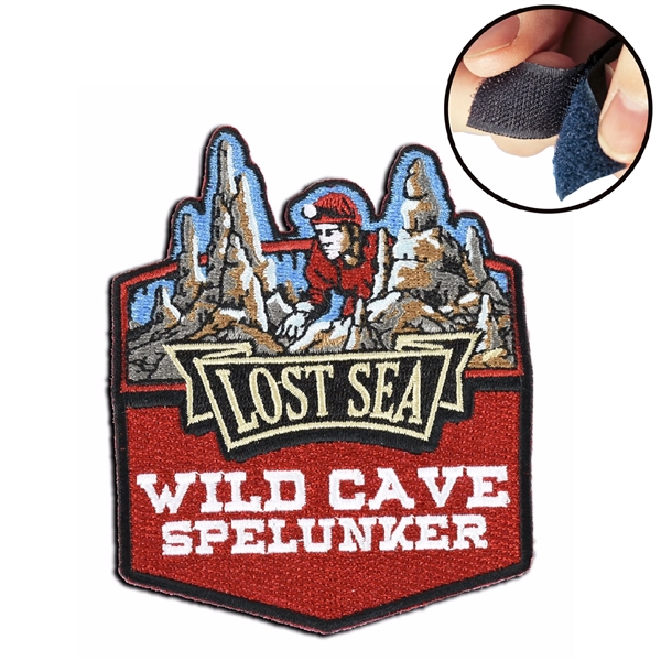 50% Custom Embroidered Patches - Hook & Loop Backing