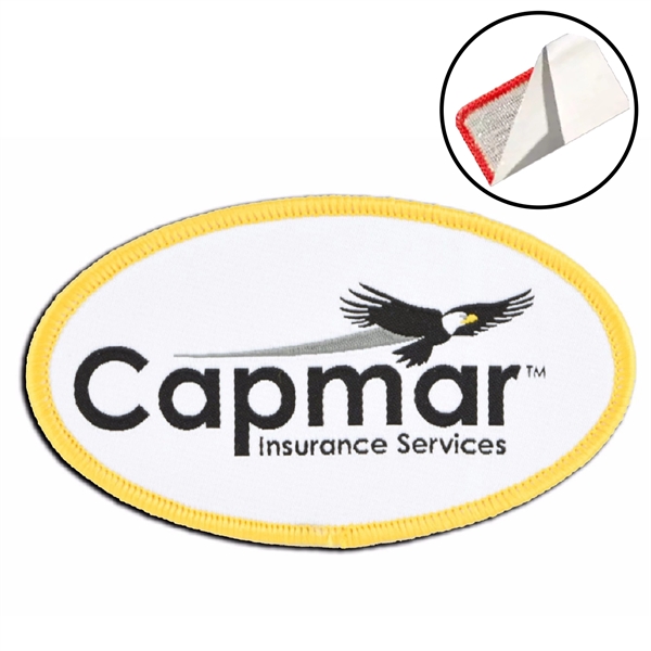 75% Custom Embroidered Patches - Peel & Stick Backing