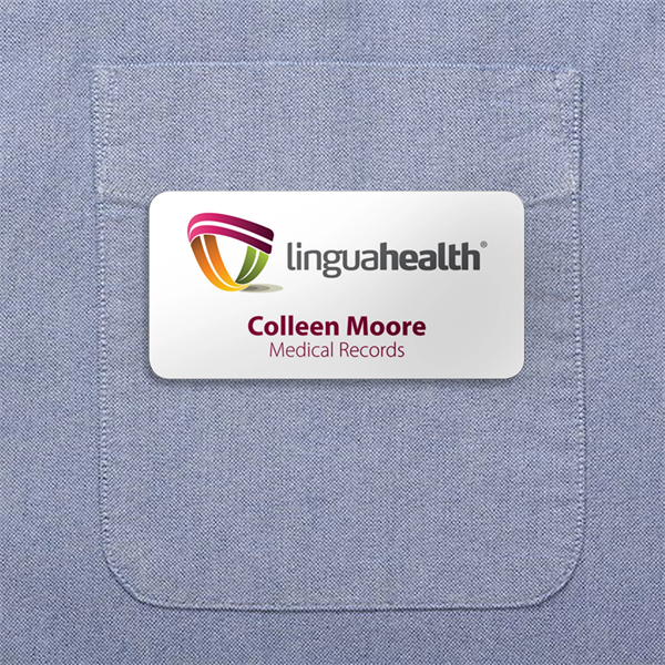 St. Paul Plastic Name Badge (Standard Sizes)