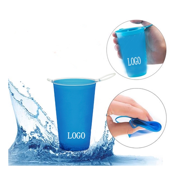 6.76OZ BPA Free Outdooor Folding Sport TPU Water Cup