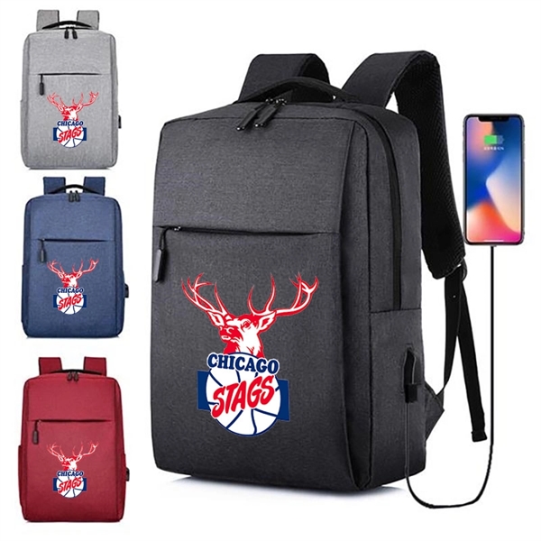 Backpack Rucksack School Bag With USB Charging Port