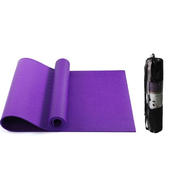 Pvc Fitness Thickened Non-Slip Yoga Mat With Mesh Bag