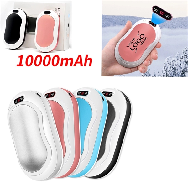Rechargeable 10000mAh Electric Hand Warmer Power Bank