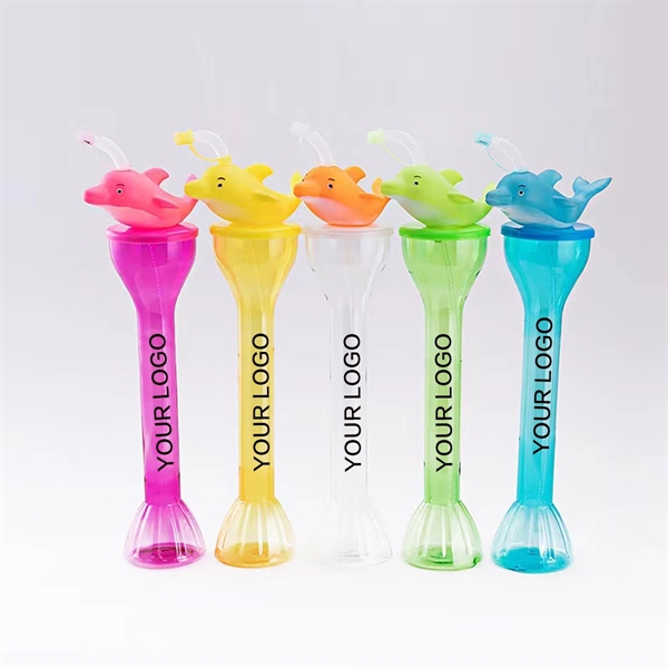 Animal Yard Cup with Straw