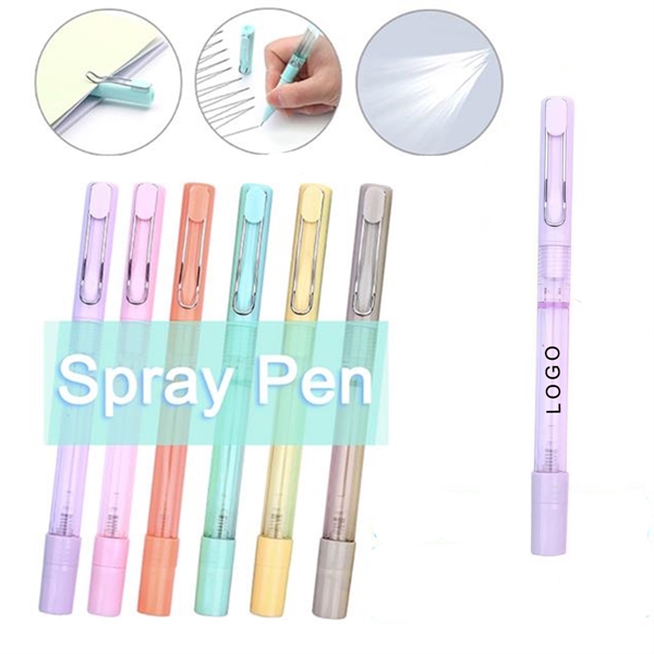 0.16OZ Candy Colored Plastic Ballpoint Pen With Spray Head