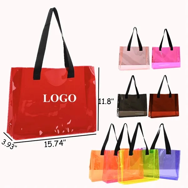 Custom PVC Shopping Beach Tote Bag