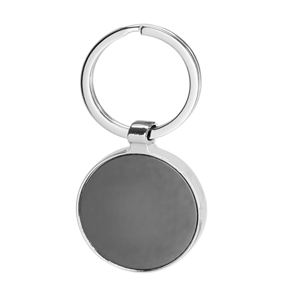 Black Round Keychains