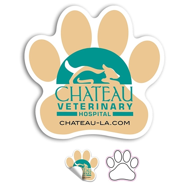 Paw Stock Shape Stickers