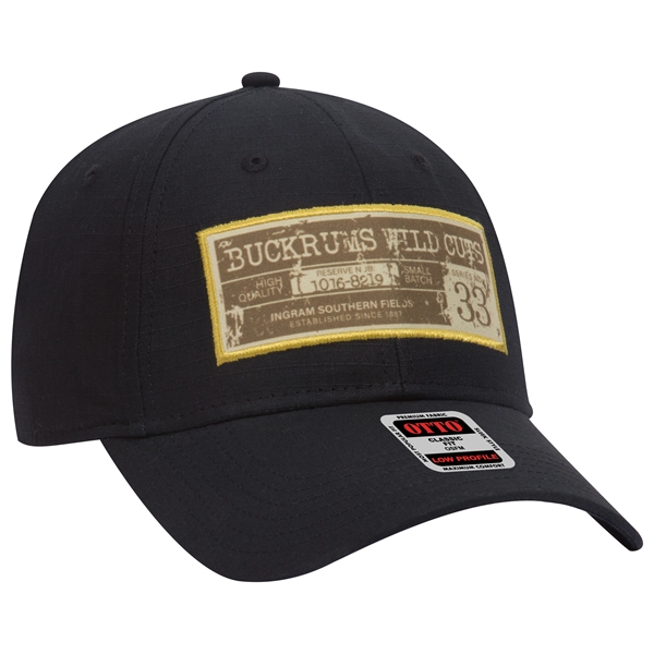 Cotton Ripstop 6 Panel Low Profile Baseball Cap
