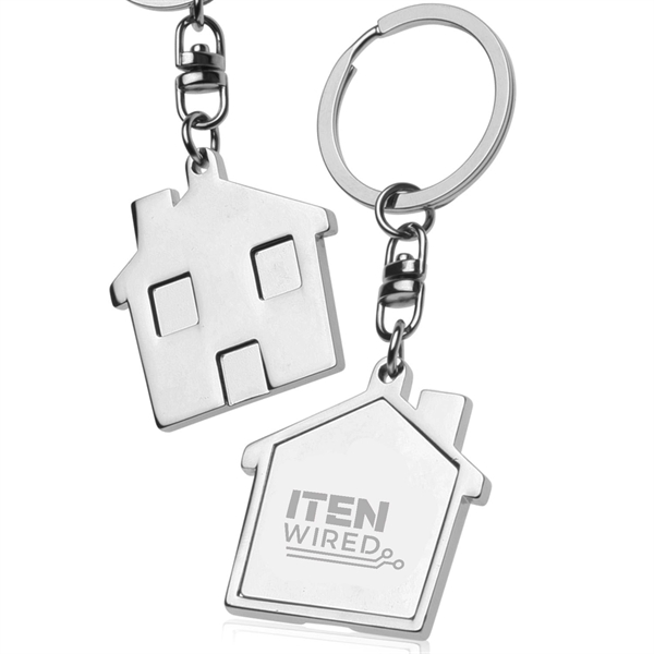 House Metal Keychains