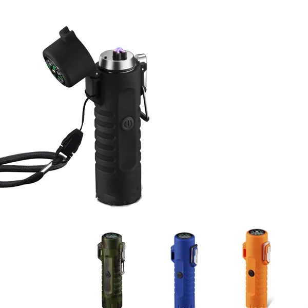 Usb Electric Lighter With Led Flashlight