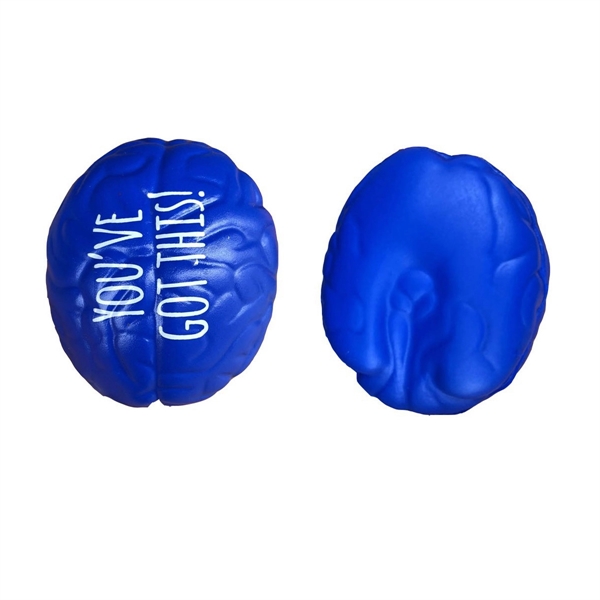 PU Blue Brain Stress Reliever Ball Squeeze Toy