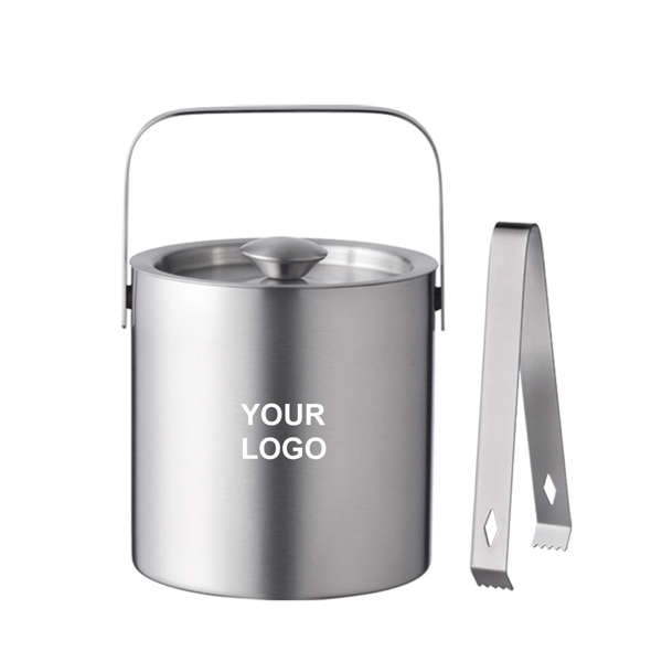 Double-Wall Stainless Steel Ice Bucket set