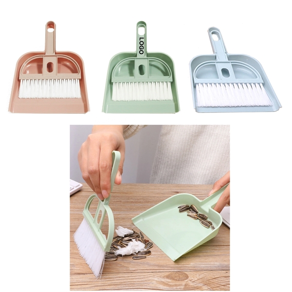 Mini Desktop Cleaning Kit - Broom and Dustpan Set