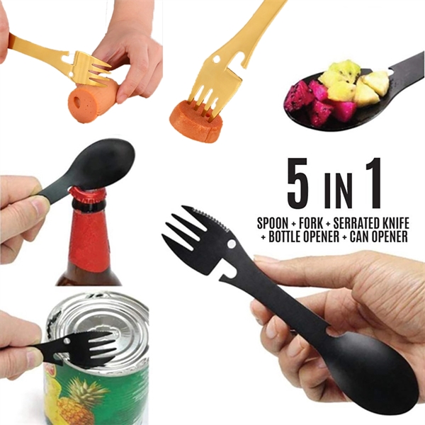 5-in-1 Multifunctional Stainless Steel Tableware