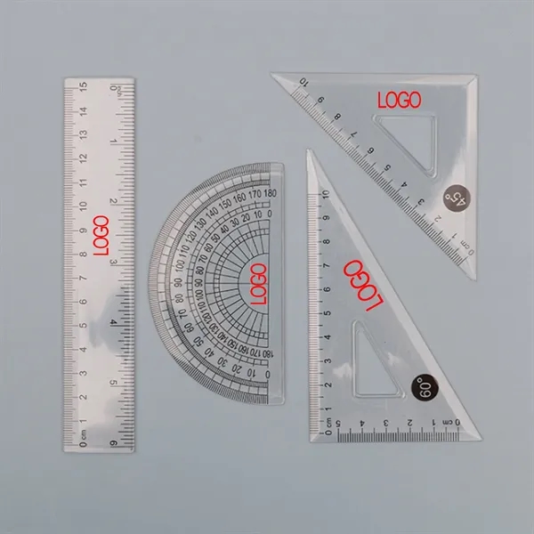 4-Piece Pocket Ruler Student Office Drawing