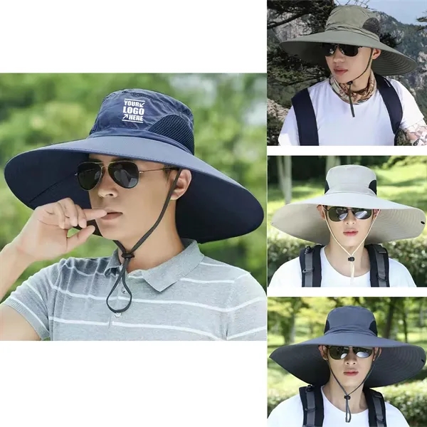 Waterproof Wide Brim Bucket Foldable Boonie Sun Hat