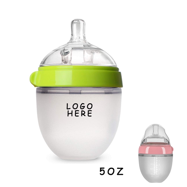 5OZ BPA Free Wide Mouth Silicone Baby Bottle