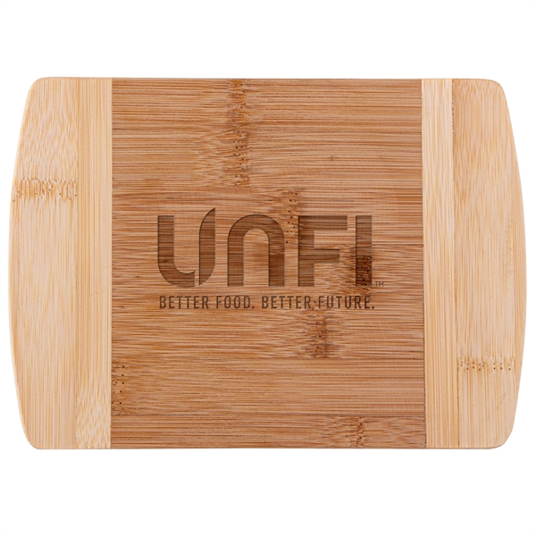 The Wellington 8-Inch Two-Tone Bamboo Cutting Board