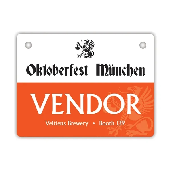Laminated Paper Event Badge - 20mil Budget-Friendly