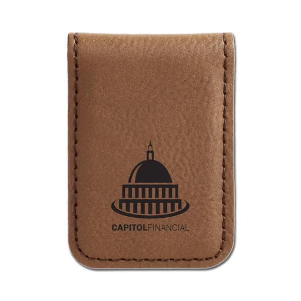 Laser Engraved Leatherette Money Clip (1.75" x 2.5")