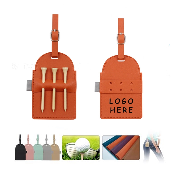 Portable Leather Golf Tees Holder Packet