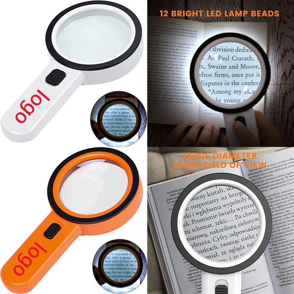 30X Magnifying Glass With Led Light