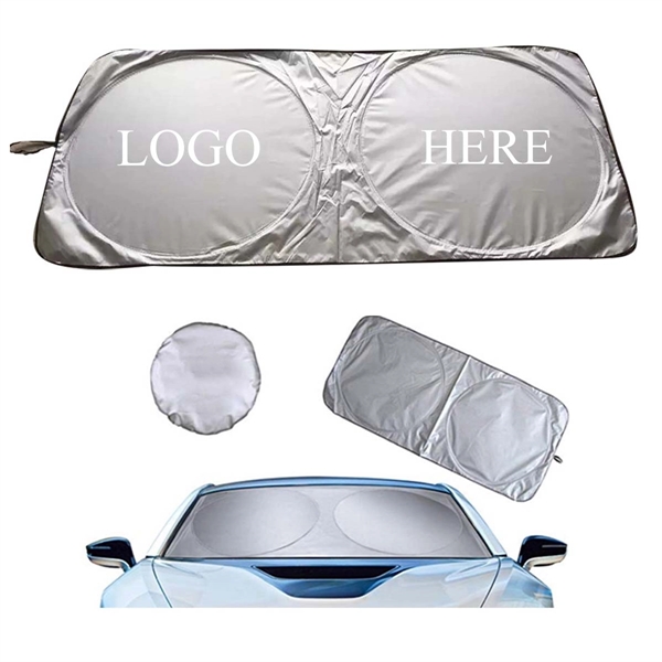 Collapsible Car Windshield Sunshade