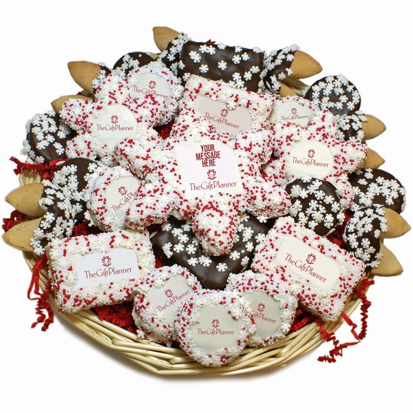Snowflakes Holiday Cookie Basket