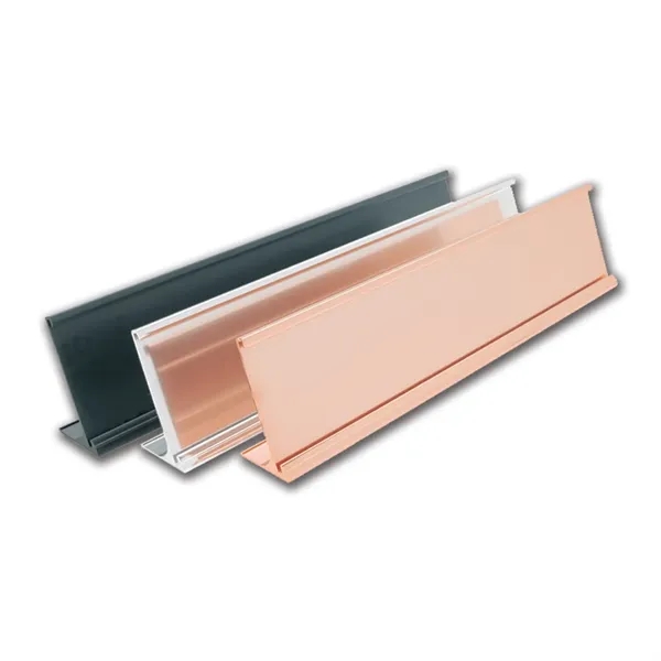 Aluminum Desk Set  Engraved plate w/holder