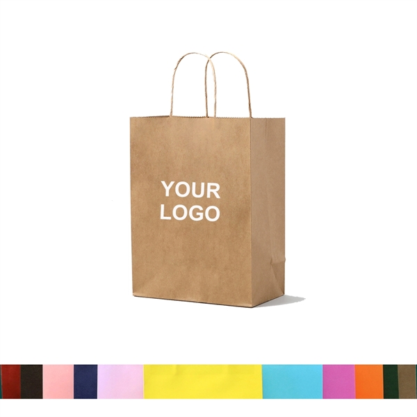 Color Customizable Kraft Paper Shopping Bag