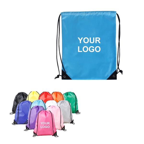 Multi-color Polyester Drawstring Bag