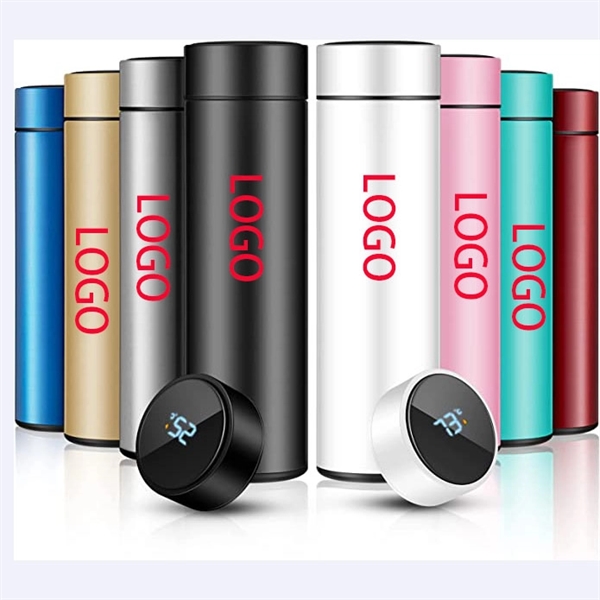 16.91 Oz Intelligent Temperature Measuring Stainless Bottle