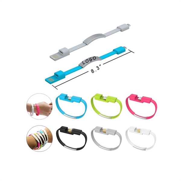 Transfer & Charging Cable 2 In 1 Bracelet Wristband