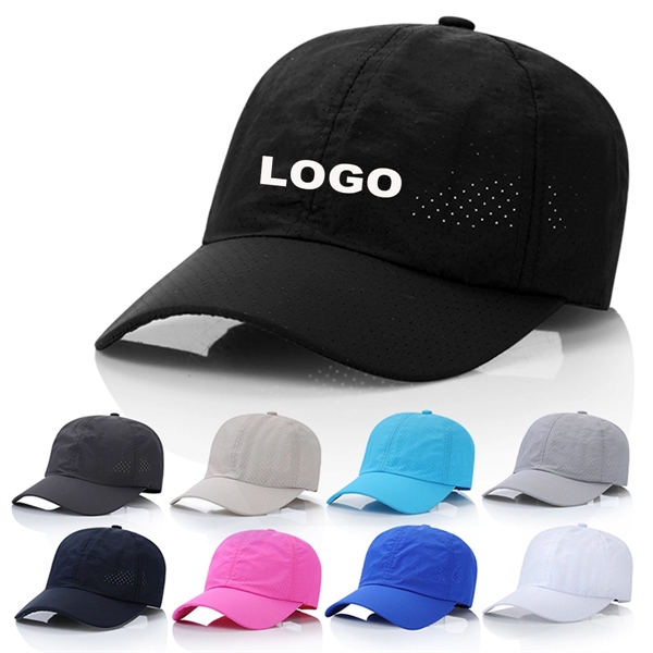 Quick Dry Structured 6 Panel Cap Plastic Buckle