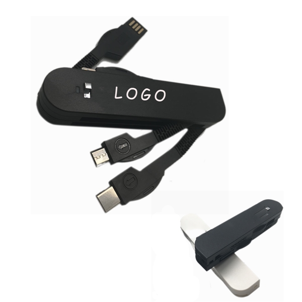 3 In 1 Portable Knife Style Universal Charging Cable
