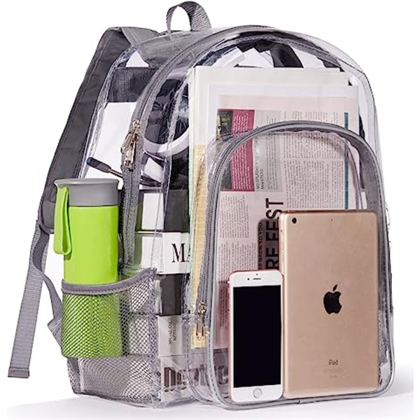 Heavy Duty Clear PVC Transparent Backpack (16.5"X14"X5")