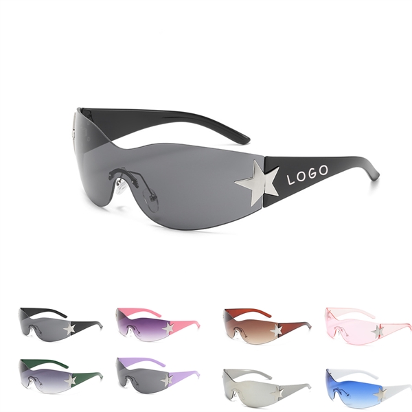 UV Protection Fashion Pentagram Beach Sunglasses