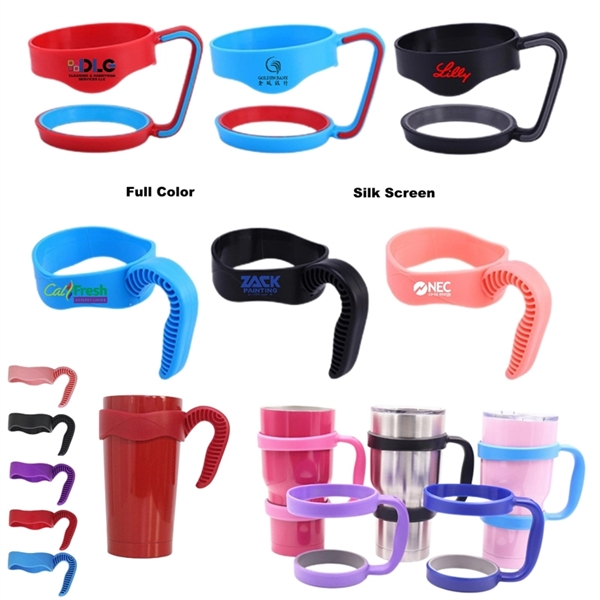 20/30 oz Tumbler Handle Anti Slip Travel Mug Grip Cup Holder