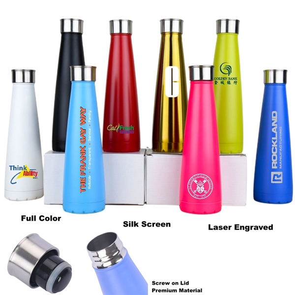 16 oz Cola Stainless Steel Water Bottle Vacuum Thermo Flask 
