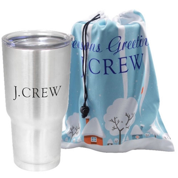 30oz Stainless Steel Insulated Tumbler in Microfiber Gift Ba