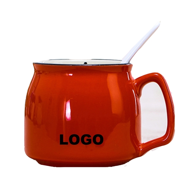 12 oz. Compact Ceramic Coffee Mug w/ Custom Imprint