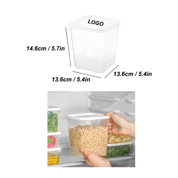 5.7"H PP Square Food Container Lunch Box